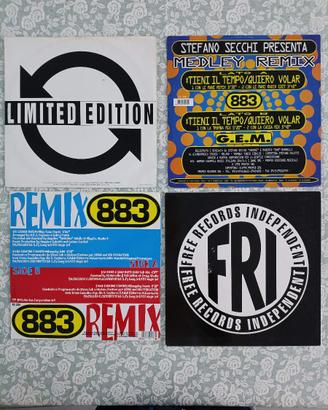 Lotto 883 dischi Remix anni 1992/1995