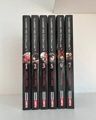 Manga Attack on titan 1-7 (no 4) + calamita