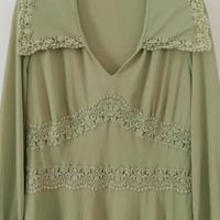 Camicia da notte vintage Enka'crêpe, fairycore M