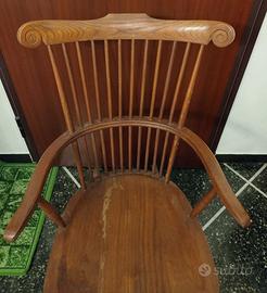 Sedia a dondolo vintage