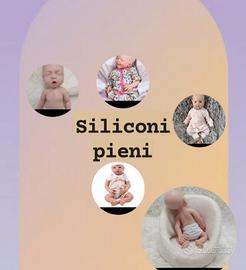 bambole Reborn in silicone pieno 