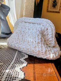 Clutch bag fatta a mano  con chiusura da 20 cm