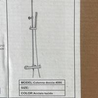 Colonna doccia acciaio lucido NUOVA
