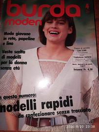 rivista Burda ,  cartamodelli  vari numeri anni 80