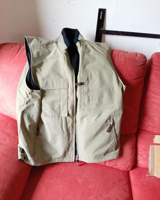 gilet smanicato, multi tasche beige (nuovo) mis. m