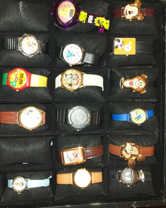 Orologi vintage disney forma pubblicitari