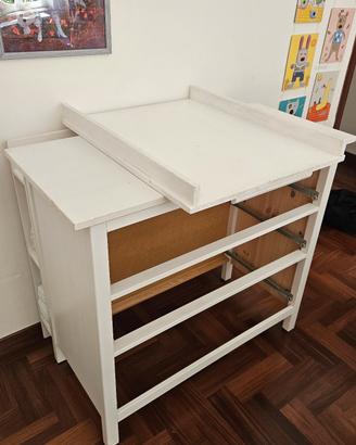 Fasciatoio e scaffalatura x cassettiera Hemnes