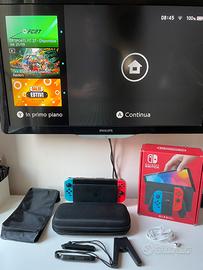 Nintendo switch oled  come nuovo+ accessori