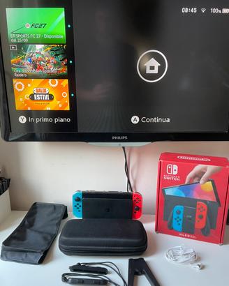 Nintendo switch oled  come nuovo+ accessori