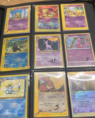 Lotto da 9 carte old poor pokemon