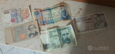 Set di banconote di vari paesi