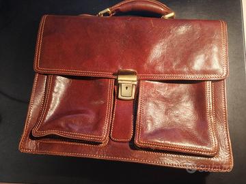 Borsa di pelle da uomo marca Montini come nuova