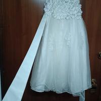 vestito comunione/ damigella 