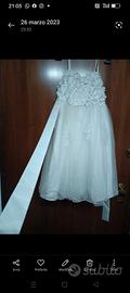 vestito comunione/ damigella 