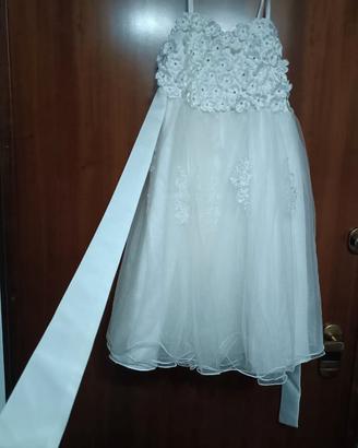 vestito comunione/ damigella 
