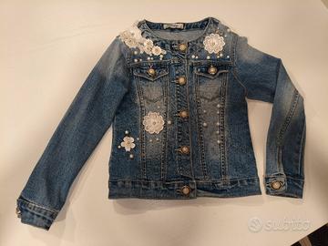 Giubbino jeans bambina