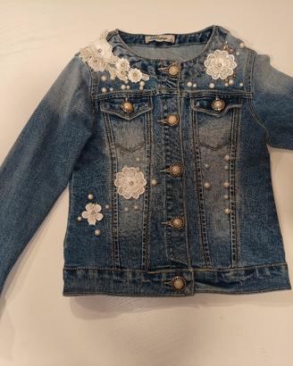 Giubbino jeans bambina