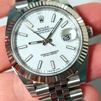 Rolex DJ 41 bianco 126334 jubilee 2025 like new 