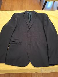 ABITO UOMO NERO COMPLETO DI CAMICIA E PAPILLON
