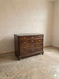 Antico Comò Luigi Filippo fine '800 in piuma di no