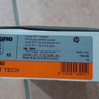 10pz. NT4180 PRESE BIPASSO LIVING TECH BTICINO 