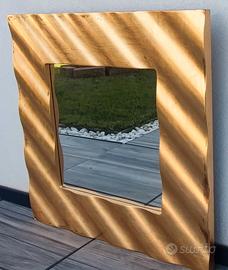 SPECCHIO FOGLIA ORO