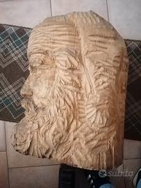 scultura legno cirmolo