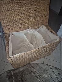 Cestino grande in rattan
