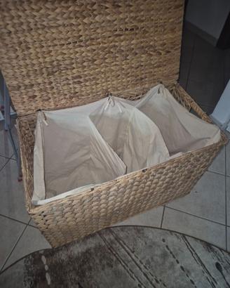 Cestino grande in rattan