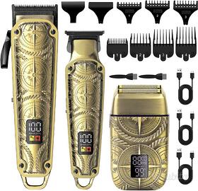 Hatteker Set Tagliacapelli Professionale, Oro