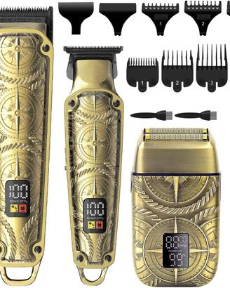 Hatteker Set Tagliacapelli Professionale, Oro