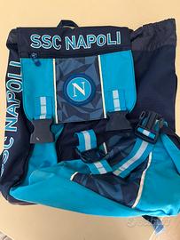 Zaino bambino azzurro e bianco