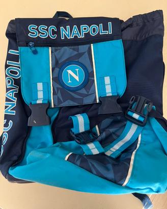 Zaino bambino azzurro e bianco