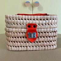 Cestino in vimini vintage