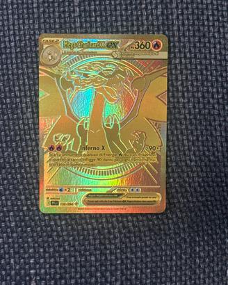 Mega Charizard Gold PFL130 Fiamme Spettrali