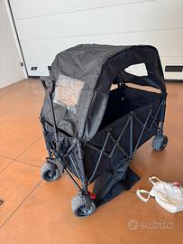 Carrello da spiaggia con tettuccio