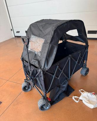Carrello da spiaggia con tettuccio