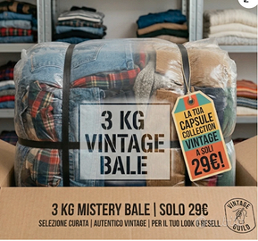 LOTTO ABBIGLIAMENTO VESTITI VINTAGE BOX STOCK 3kg