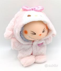 Vestito Labubu Bambole Completo Coniglietto Rosa