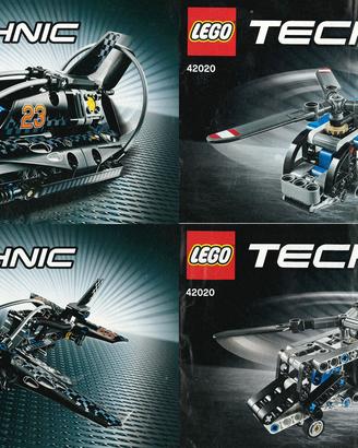 Lego Technic 2 set aereo elicottero hovercraft