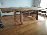 Tavolo legno vecchio recuperato 2 prolunghe 2 cass