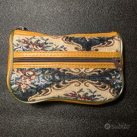 Borsetta vintage Arazzo dorato Beauty case Donna R
