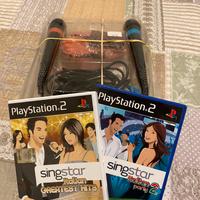 Singstar PS2 con microfoni