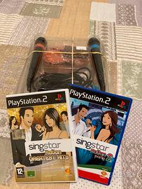 Singstar PS2 con microfoni