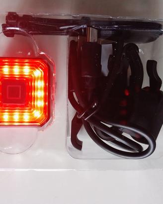 Luce fanale posteriore smart stop automatico bici