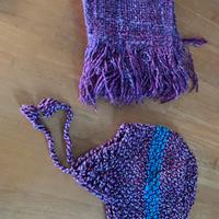 Sciarpa e cappello in lana di alpaca