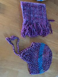 Sciarpa e cappello in lana di alpaca