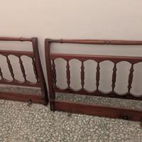 Coppia di testiere in legno  vintage