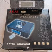 Music Center AKAI  2.1 radio/clock