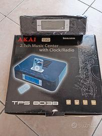 Music Center AKAI  2.1 radio/clock